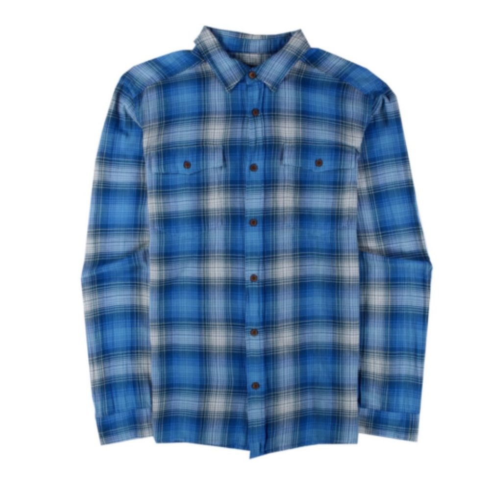 Patagonia Organic Cotton Steersman Blue LongSleeve